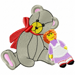 Teddy Embroidery Design 8 Teddy Embroidery Design 8